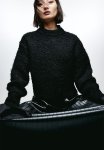 Fluffy-knit Jumper - Black