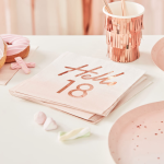 Hello 18" Paper Napkins