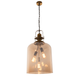 Grand Pendant With Amber Glass