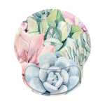 Succulent Selection Mouse Pad With Gel Wrist Guard Support