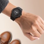Rebirth Casual Men's Quartz Watch - Water Resistant 30M Zinc Alloy Case Round Dial Pointer Display Silica Gel Strap Battery Powe