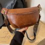 Vintage Solid Color Chest Bag Retro Crossbody Bag Women's Casual Waist Bag & Fanny Pack Unisex Bag For Daily Use Bum Bag Fanny Pack