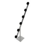 Fence Pole - 6LINE Tpole Galv Black Bob