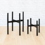 Metal Pot Stand - 4 Legs - Medium 16 X 16 X 20CM