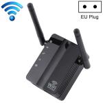 300MBPS Wireless-n Range Extender Wifi Repeater Signal Booster Network Router With 2 External Antenna Eu Plug Black