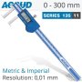 Dig. Caliper 30-300MM 0.05MM Acc. Inside Neck 0.01MM Res. S/steel
