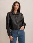 Julia Pu Funnel Neck Jacket - 16 Black