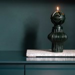 The Countess Hand Poured Totem Sculpted Candle - Matt Black