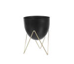 Flowerpot Metal On Stand - 3 Ass