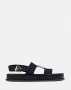 Polo Jacquard Moulded Trim Black Sandal - UK8 / Black