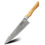 Premium AUS10 67-LAYER Feather Damascus Chef's Knife - Guyto