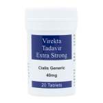 Virekta Tadavir Extra Strong Cialis Generic 40MG In 5 Or 20 Tablets - 20 Tablets