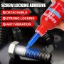 243 Screw Adhesive 10ML Thread Locking Adhesive 243 Anaerobic Adhesive High Strength High Temperature Resistant Anti-loosening Adhesive Removable 3 Liquid Gasket Mechanical Screw Adhesive
