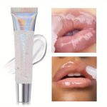 Pecolors 1PC Lip Plumper Gel - Moisturizing Tinted Lip Oil With Mixed Color System For All Skin Types - Natural Looking Long-las