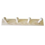 Coat 4 Hook Rack – Raw