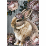 Deco Print Moody Peony Bunny
