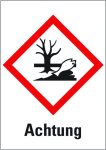 Kroschke Hazardous Material Symbol Warning Water Pollutant 37 52 Mm Pack Of 6