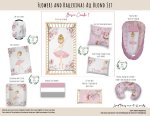 Cot Duvet Bedding Flower And Ballerinas All Blonde Set