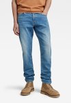G-star Raw 3301 Regular Tapered Azure Stretch Denim - Worn In Azure