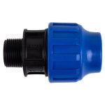 Plast Adaptor Compression Male 40X1-1 4