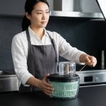 Manual Salad Spinner With Vegetable Chopper