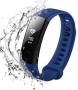 MicroWorld Smart Bracelet Y1 Fitness Tracker - Blue IP67 Waterproof Heart Rate Monitor