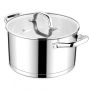 Stainless Steel Stock Pot Tri-ply Base Cooking Pot With Glass Lid