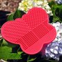 1 Silicone Makeup Brush Cleaning Mat -butterfly Shape Scrubber - Portable Beauty Washing Tool To Extend The Use Of Your Make Up 