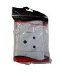Condere 16A Switched Socket 2X4 With Cover Plate Cn- K020