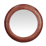 Leather-framed Mirror 770MM X 770MM