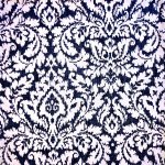Cream And Black Paisley 8 Seater Table Cloth