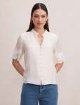 Ana Lace Detail Blouse - 18 Cream