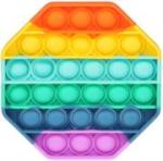 Sceedo Pop It Bubble Octagon Fidget Rainbow No Packaging