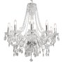 The Lighting Warehouse - Princess 10 Light Clear Chandelier