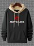 Ripcurl Print Men's Fashion Casual Hoodie With Drawstring Two-tone Color Block Design Long Sleeve Comfortable Pullover Hoodie For Autumn And Winter