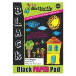 Butterfly Black Paper Pad 50'S BRD709