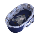 Carry Cot Printed Navy Eeyore Blue Winnie Pooh