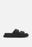 PoP Candy Platform Twin Buckle Slides - Black