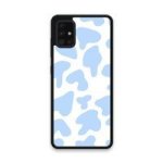 Custom Printed Tpu Cases - Samsung Galaxy A51 & 39 Blue Cow Print& 39 By