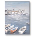 Boats At Rest Wall Art Painting On Canvas 1000 X 800 2