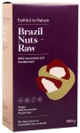 Faithful To Nature Ftn Raw Brazil Nuts - 650G