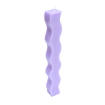 Wave Candle Cinnamon Pear Scented - Lilac