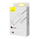 Baseus Lite Series 4-PORT Usb-a Hub 25CM Black