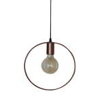 Round Pendant - Pebble Ferro
