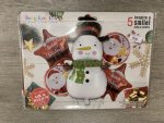 Christmas Snow 5 Piece Balloons