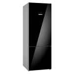 Bosch Series 6 Freestanding Fridge-freezer Bottom Freezer Glass Door 193 70 Cm Black KGN56LB31U