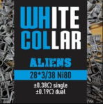 White Collar Coil Blue Aliens 28 3 38 6 Wrap Set OF2