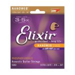 Elixir Nanoweb Phosphor Bronze Extra Light Acoustic Guitar Strings .10 - .047