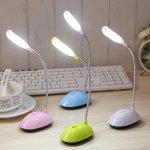 1PC MINI Desk Lamp Creative Folding LED Desk Lamp Student Learning Eye Protection Book Lamp Adjustable Angle Battery Powered Wit