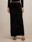 Kenzie Mesh Burn Out Skirt - 16 Black Co-ord